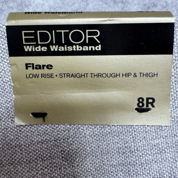 NWT $80 Express Pants Editor Trouser Flare Womens 8R Light Gray Dress Career - Picture 6 of 11